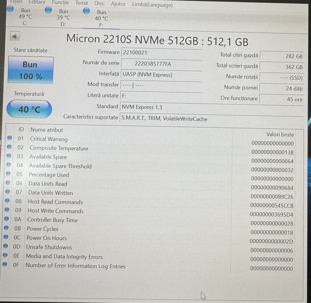 SSD M2 Micron 512gb