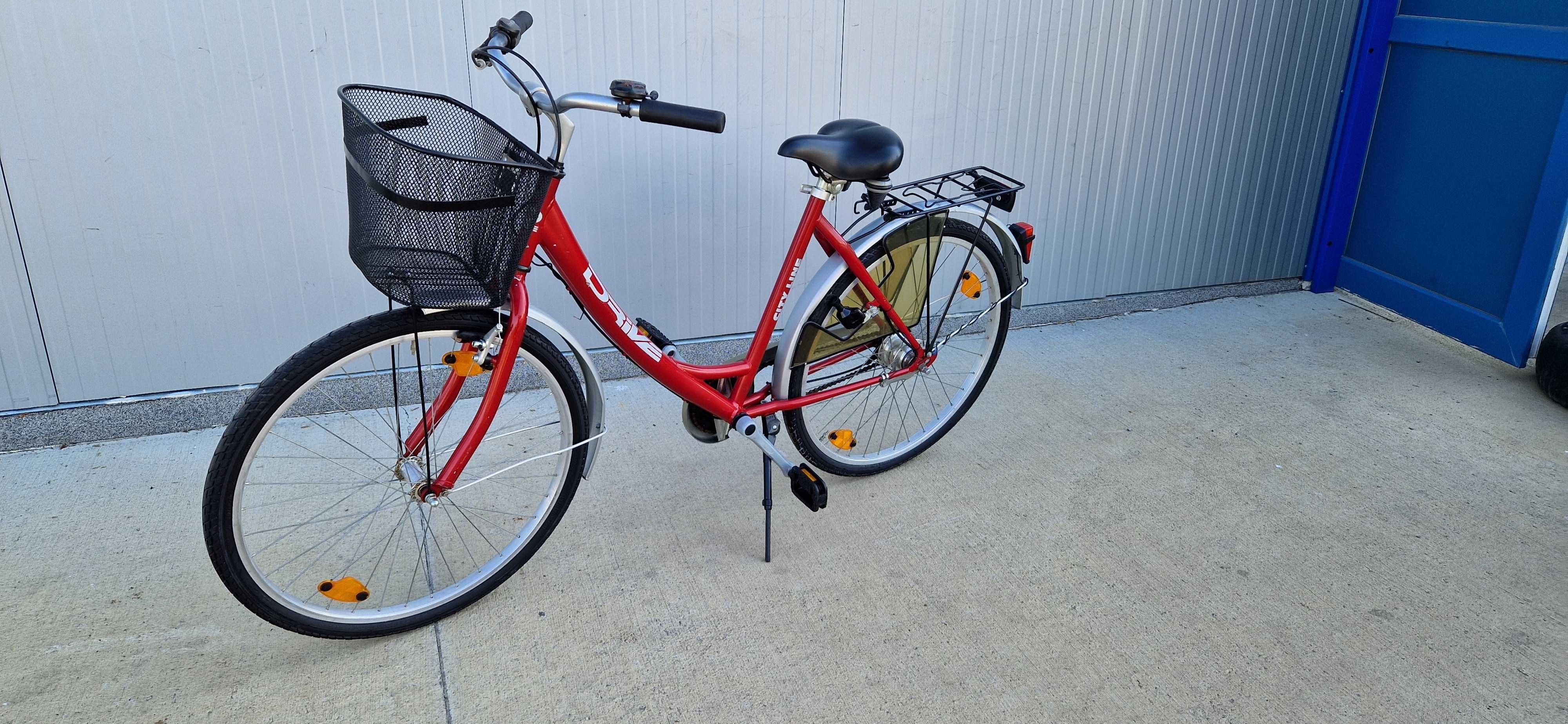 Дамски велосипед DRIVE колело с кошница 26"