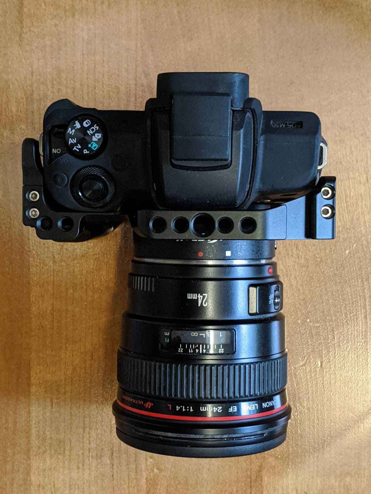 Canon 24mm 1.4f USM with Adapter EF-M mount