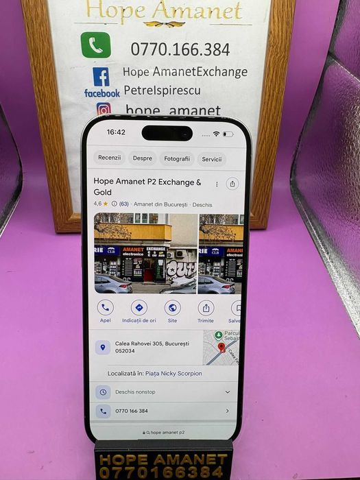 HOPE AMANET P2-Iphone 15 pro 128 GB/90 % BAT