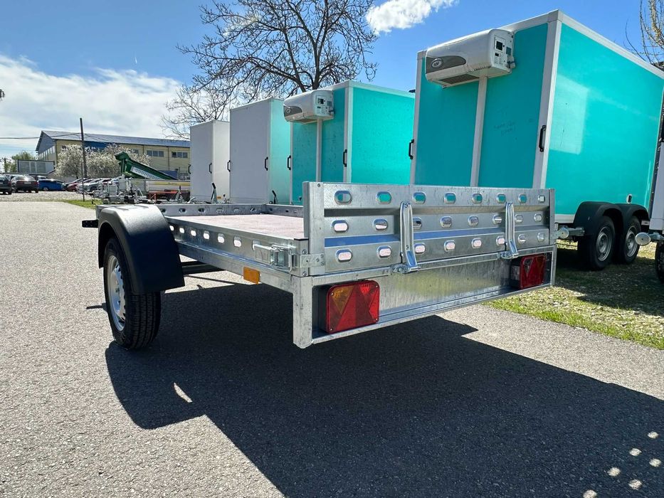 Remorca basculabila MOTO - ATV 750kg noua REPO carte RAR nr. rosu