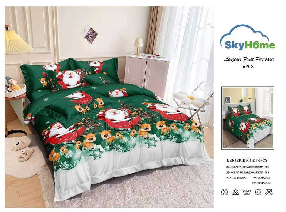 Lenjerie de pat finet 6 piese