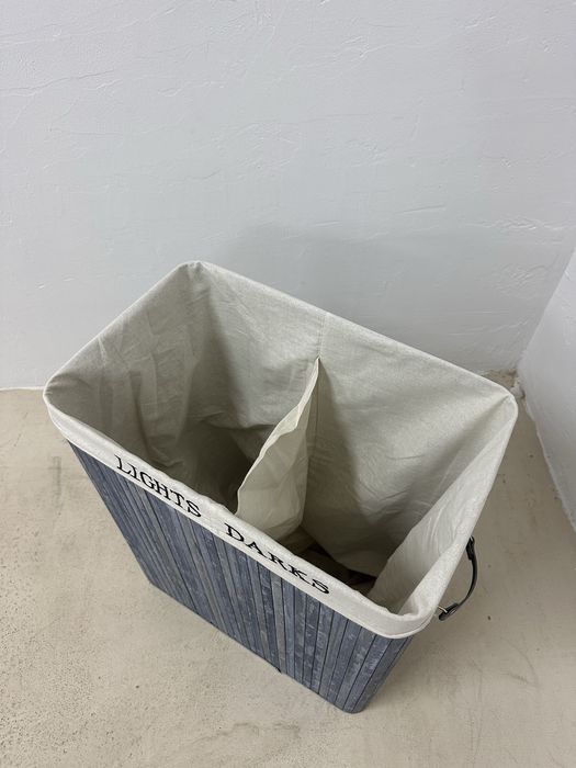 Кош за пране HOMCOM, бамбуков, 100L