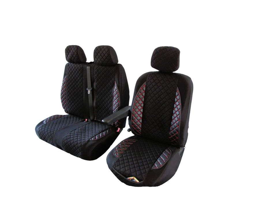 Калъфи за седалки 2+1 за Ивеко Дейли IVECO DAILY 2015+ велур и кожа