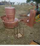 Vindem cazane de tuica de 150 litres fund 5mm paret 3mm capac 2mm