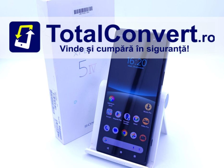 Sony Xperia 5 IV 5G 128GB Ecru Black 8GB, Garantie 24 luni | #D87482