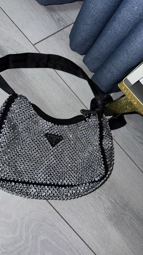 Prada Re-Edition Crystal Shoulder Bag