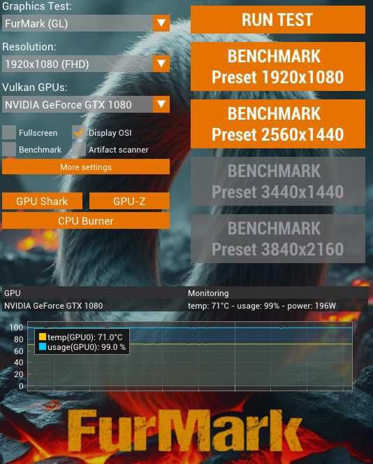 NVIDIA GTX 1080 GIGABYTE WindForce 3X OC 8GB GDDR5X Perfecta de Gaming