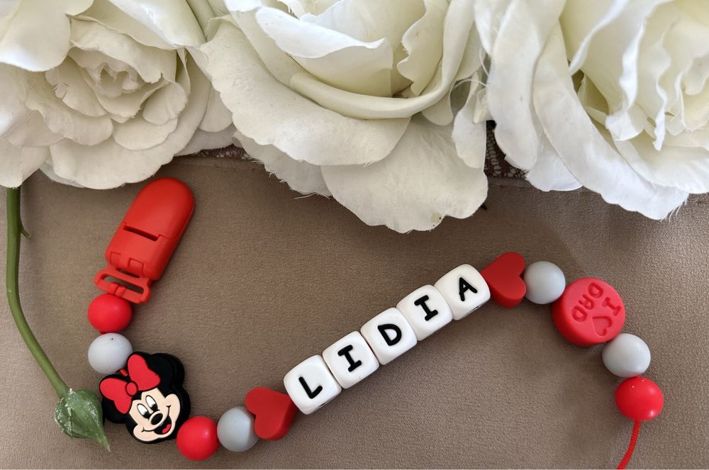 Lant suzeta din silicon cu orice nume