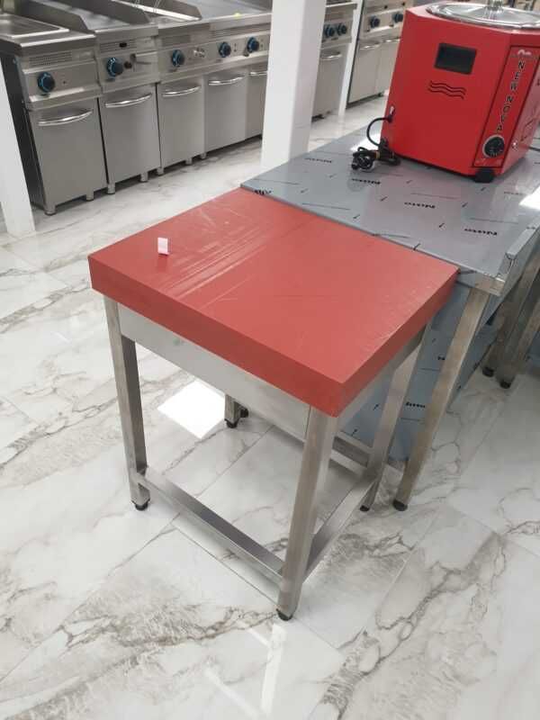 Butuc carne cu blat din polietilena 500x600x850mm