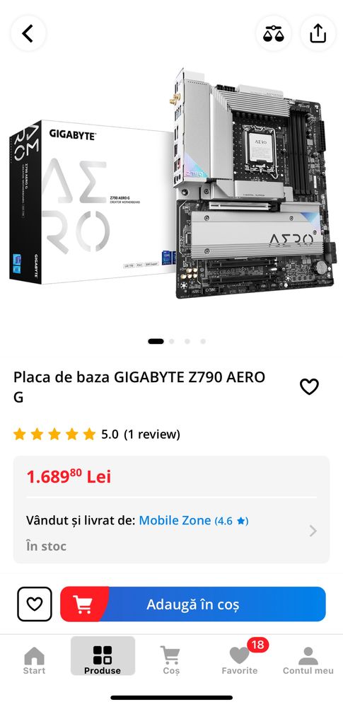 Placa de baza gigabyte z790 aero g