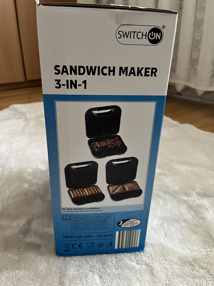 SWITCH ON Sandwich maker 3în1