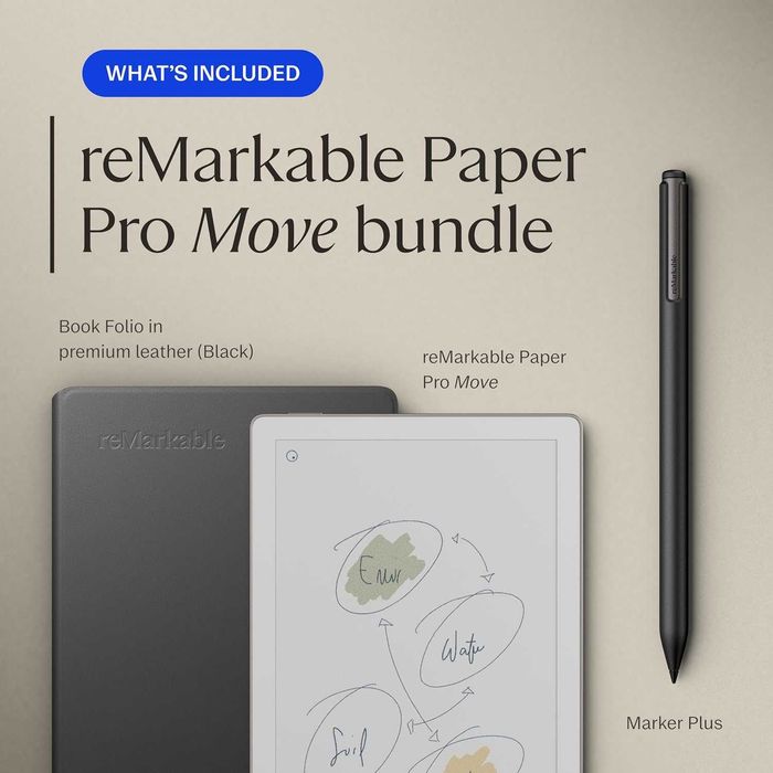 Новинка! Электронный блокнот reMarkable Paper Pro Move Экран 7.3 дюйма