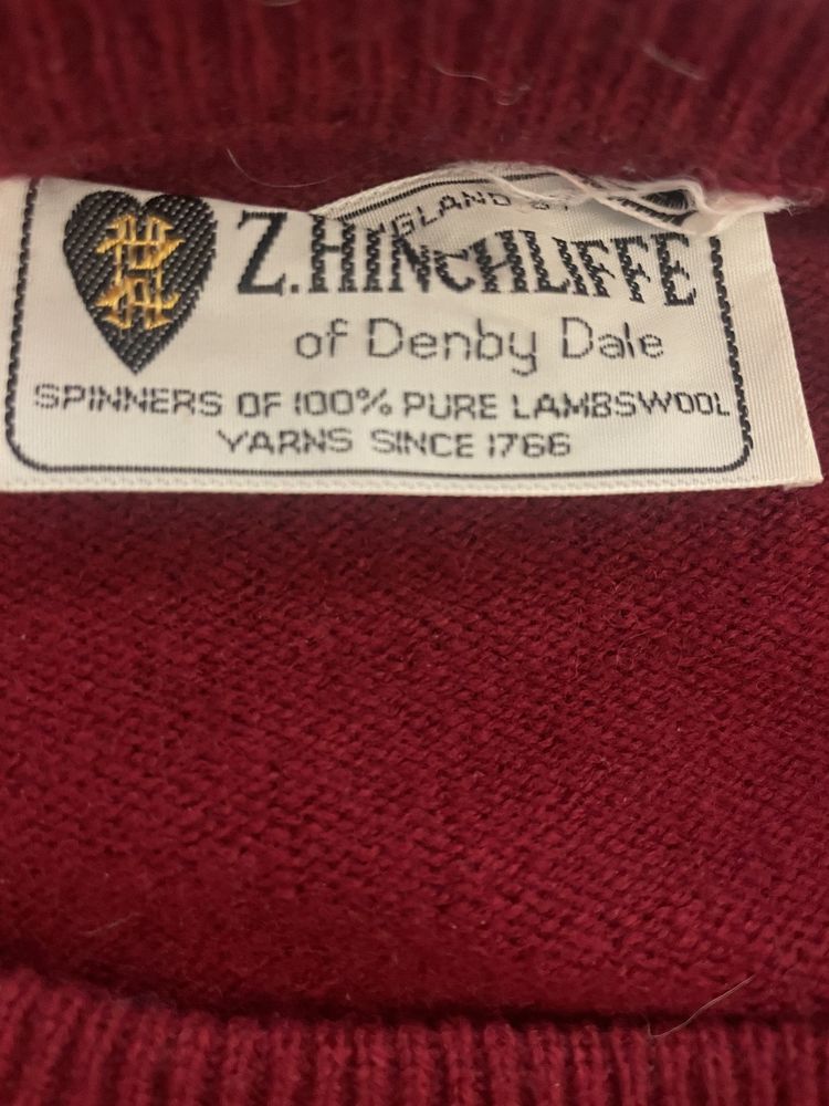 Pulover barbati lana pura Z.Hinchliffe XL
