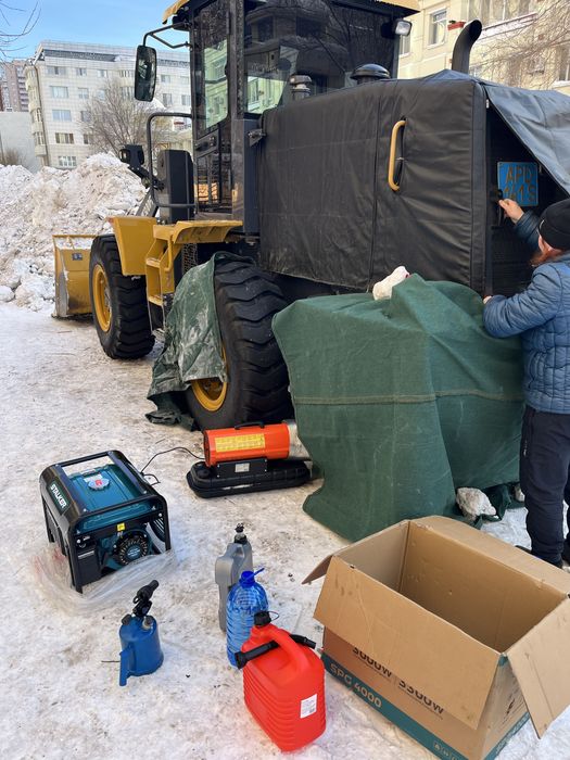 Отогрев грузового авто , прикурка 24в