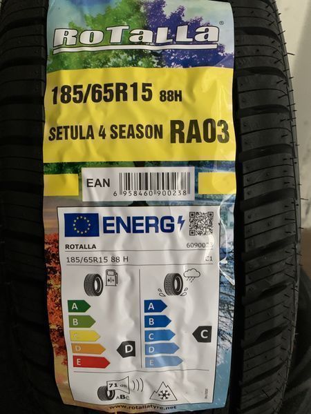 Нови всесезонни гуми ROTALLA SETULA 4 SEASON 185/65R15 88H НОВ DOT