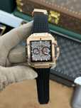 Ceas HB Square Bang King Gold