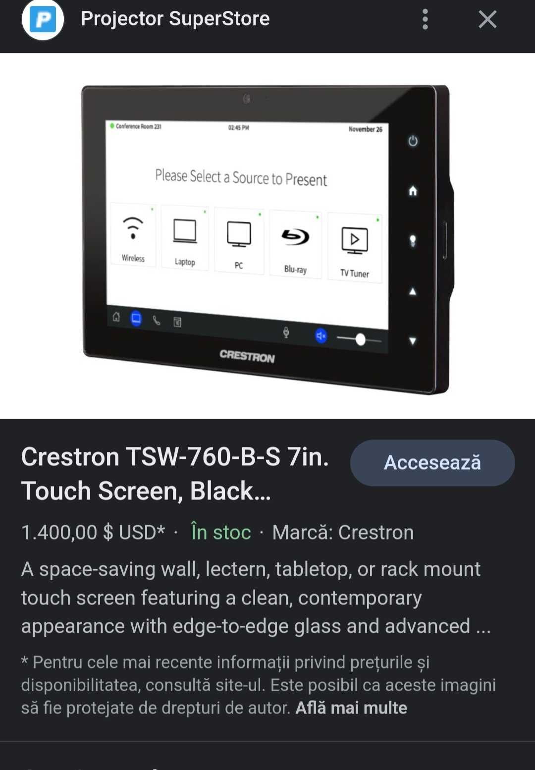 CRESTRON 3 SERies control sistem