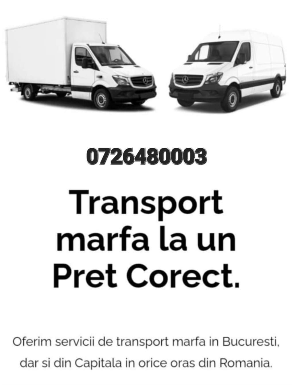 Transport marfa mobila diverse în toată țara