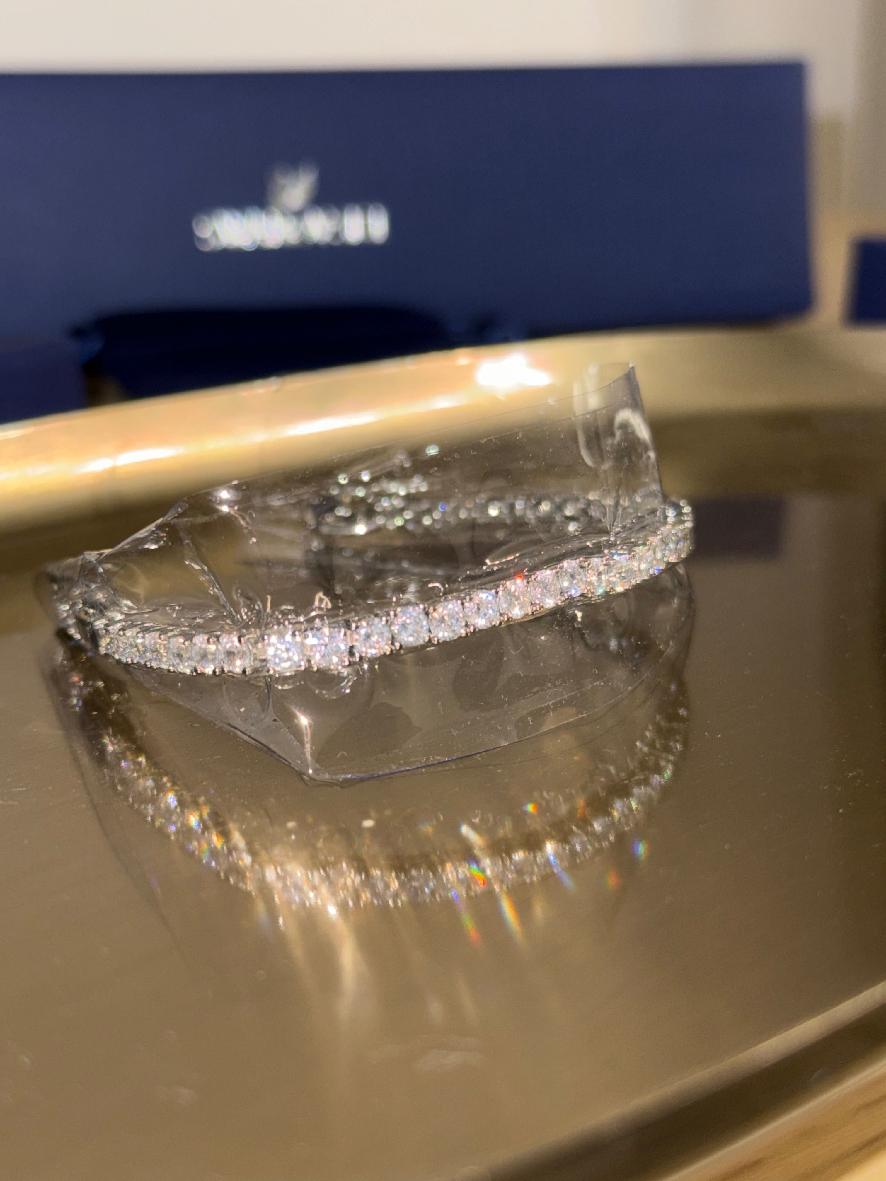 Bratara Swarovski Matrix argintie