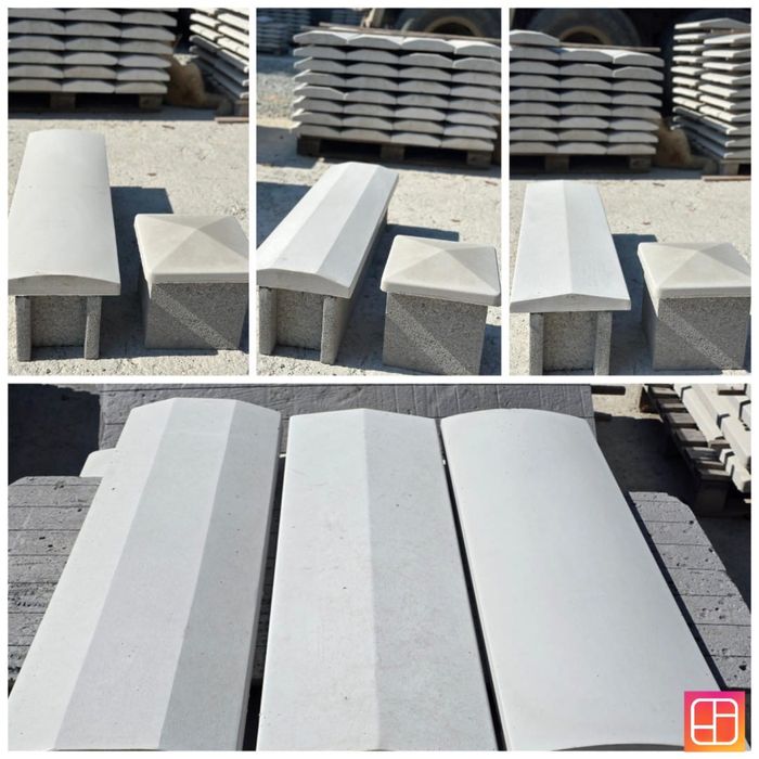 Capace de gard coame piatra decorativa rigole borduri