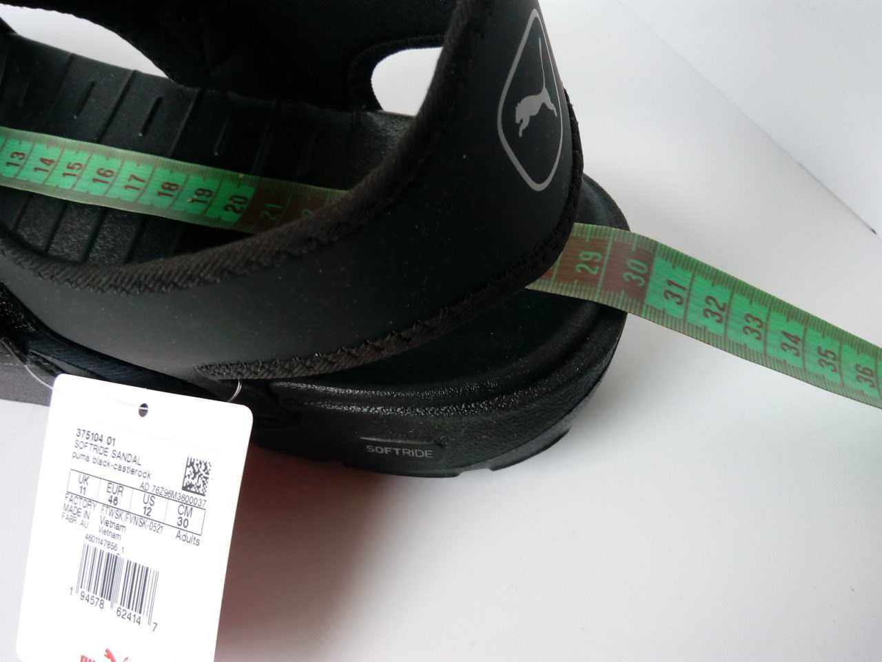 сандали PUMA US 12,UK 11,EUR 46 30 cm маломерят