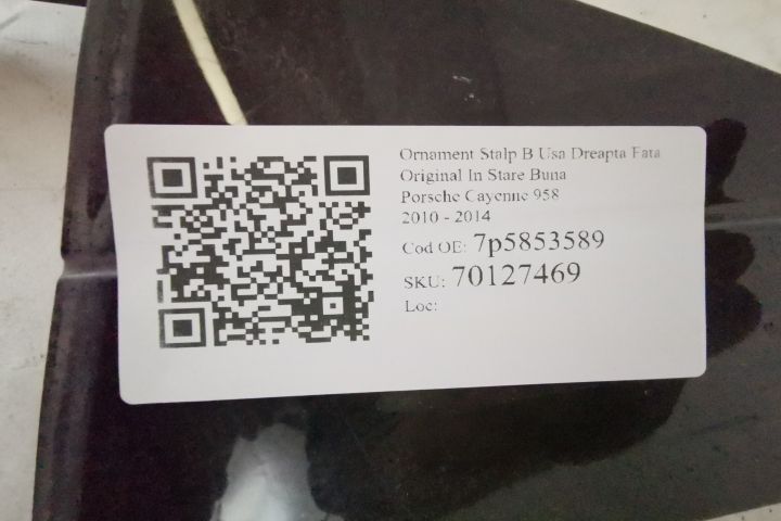 Ornament Stalp B Usa Dreapta Fata Original In Stare Buna Porsche  Caye
