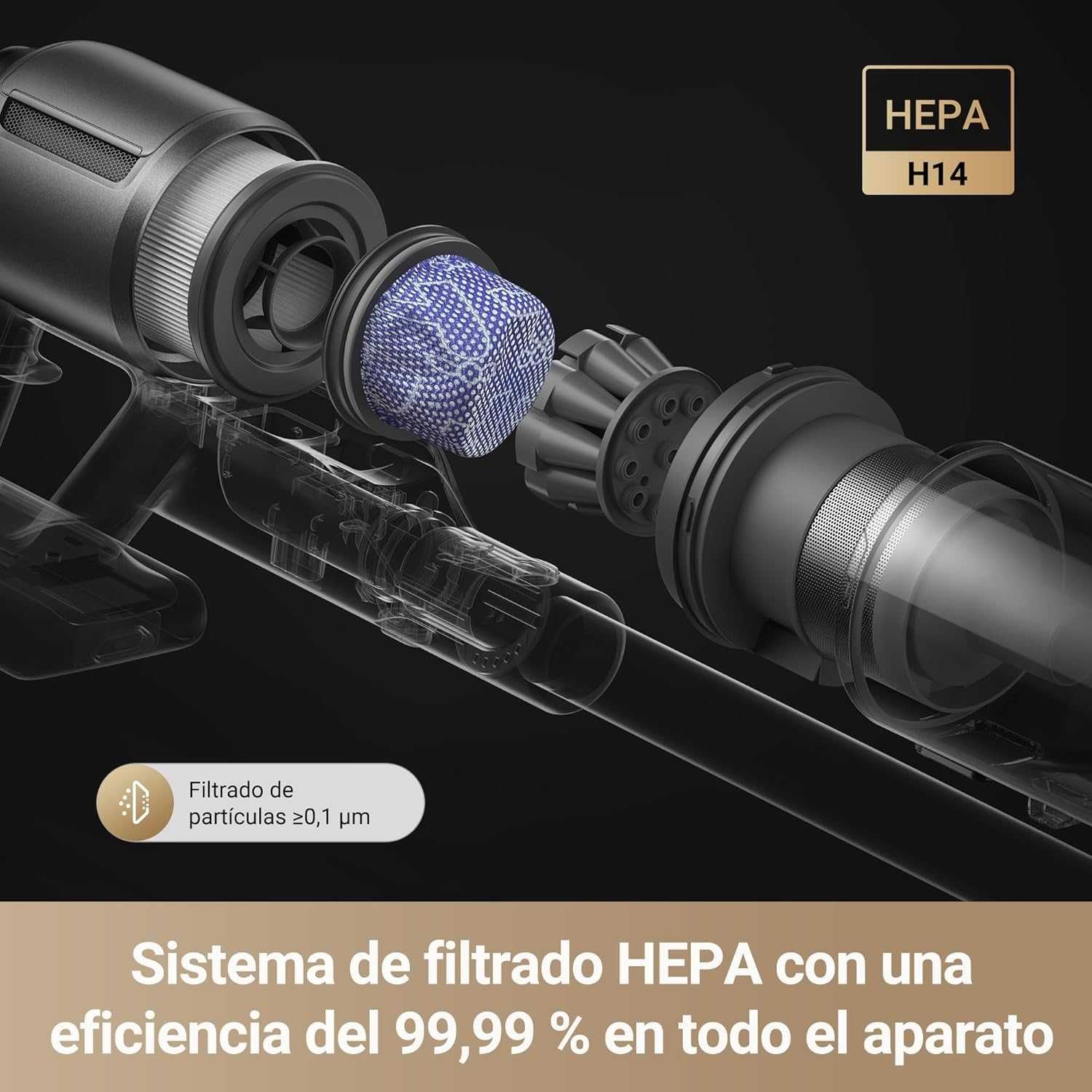 Вертикална прахосмукачка Dreame Z30 HEPA 14 филтър 310 AW до 90 минути