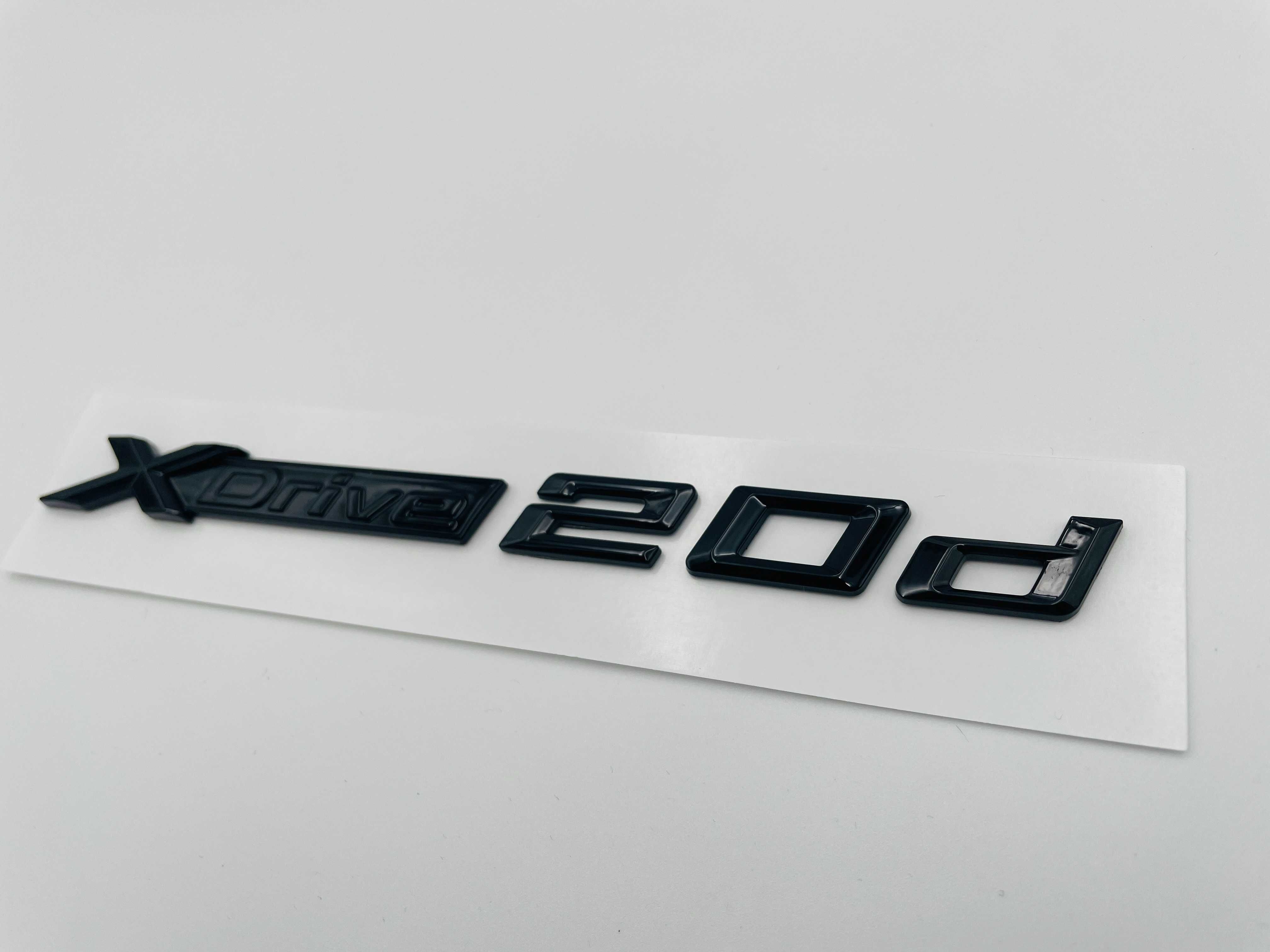 Emblema compatibila BMW x-drive 20d negru