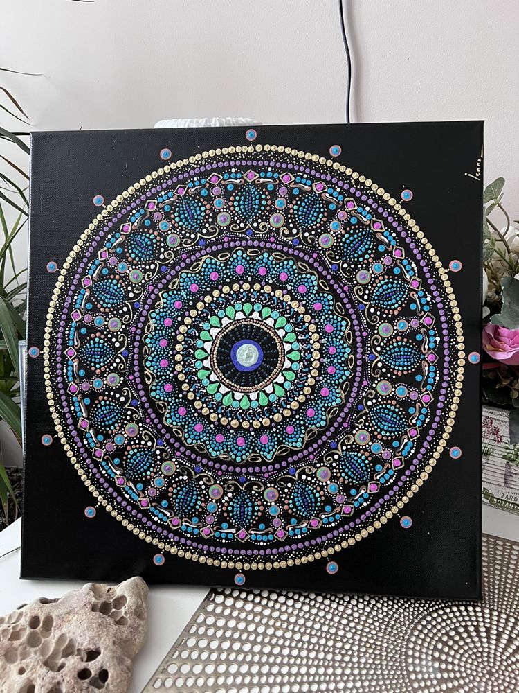 Cadou ideal - Tablouri pictura mandala 40x40cm