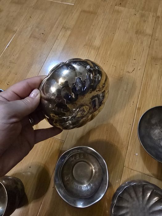 Piese di alama argintata antichizat