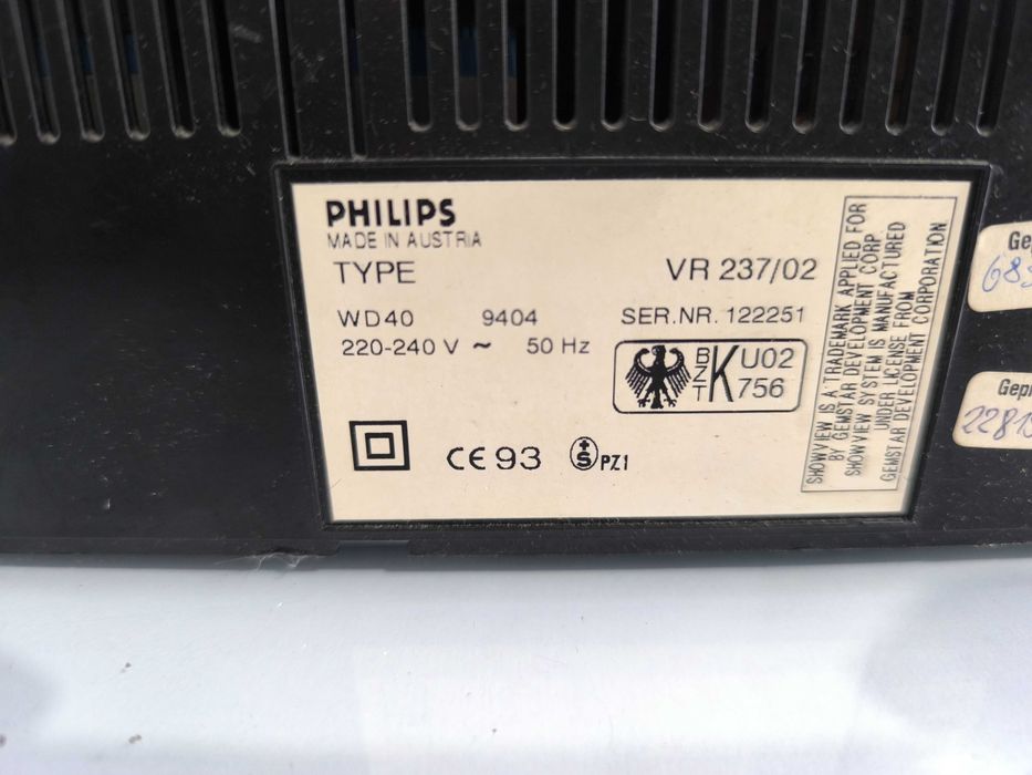 Video Recorder Philips VR 237/02 - Funcțional, Testat