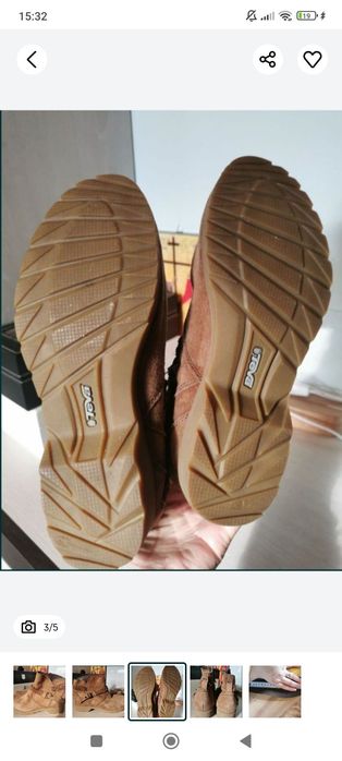 Cizme Teva piele naturala intoarsa 37 fit 36