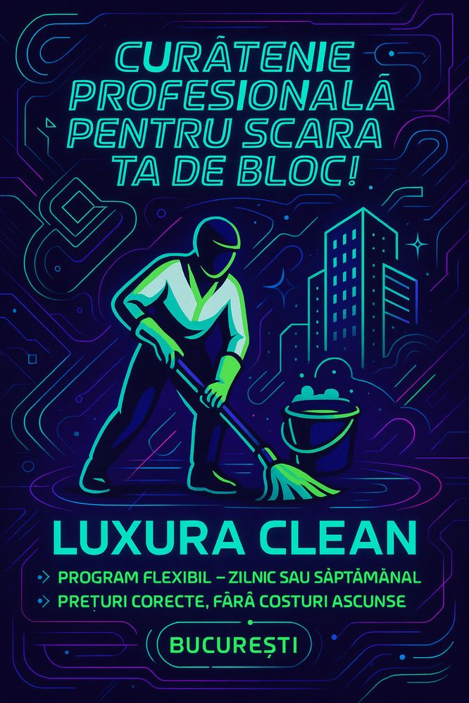 Curatare si dezinfectare scari de bloc