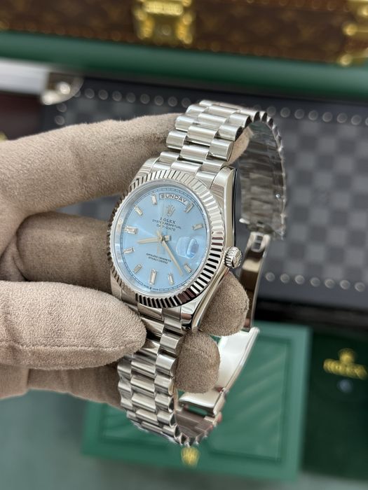 Rolex Day-Date Platinum Baguette