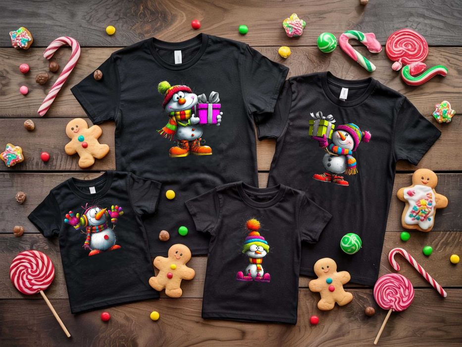 Нови Модели коледни тениски със Снежен човек