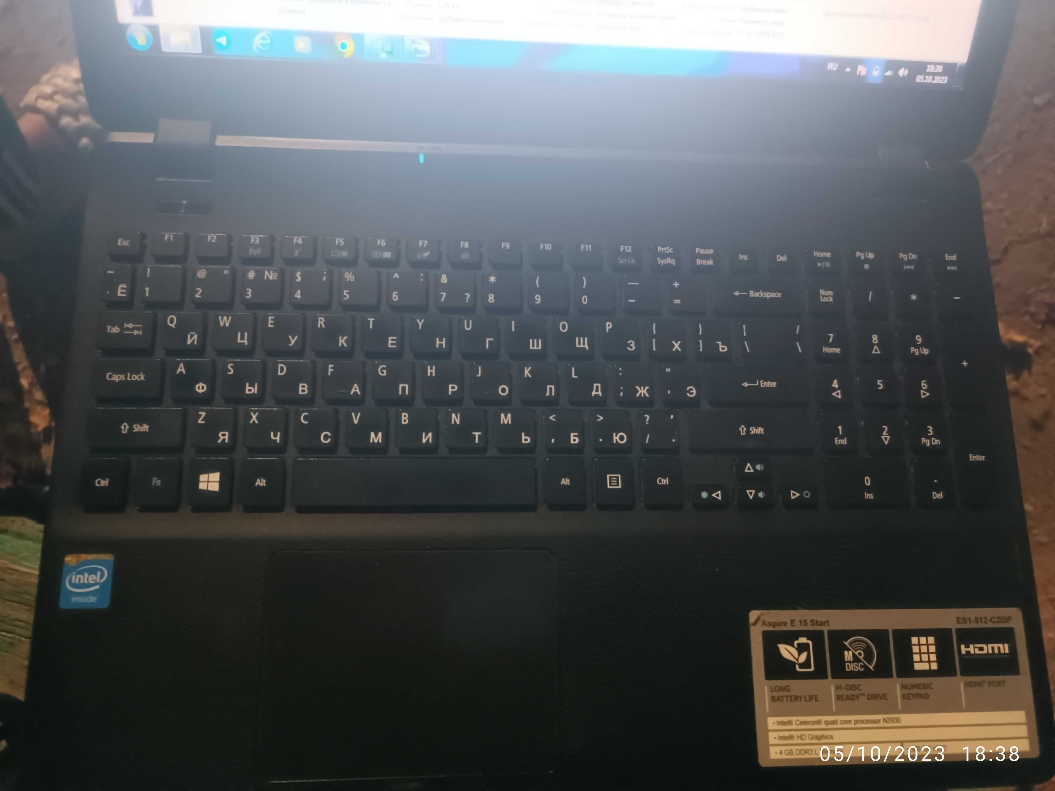 Acer intel core i3 Noutbook