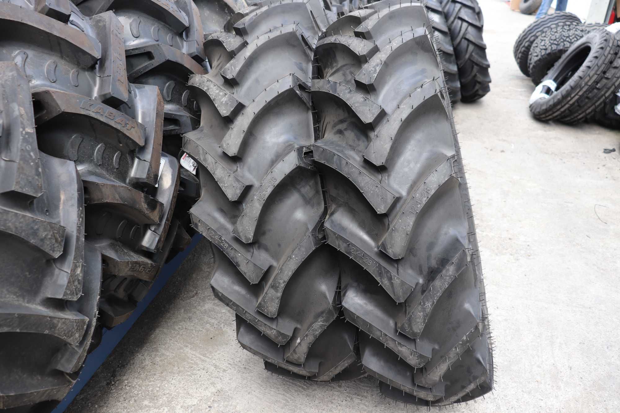 Anvelope noi 12.4-28 marca MRL cu 8 pliuri cauciucuri pentru TRACTOR