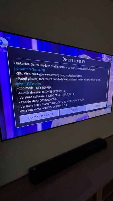 Tv Samsung 4 k hdr 65  2019  QE65Q9FNA