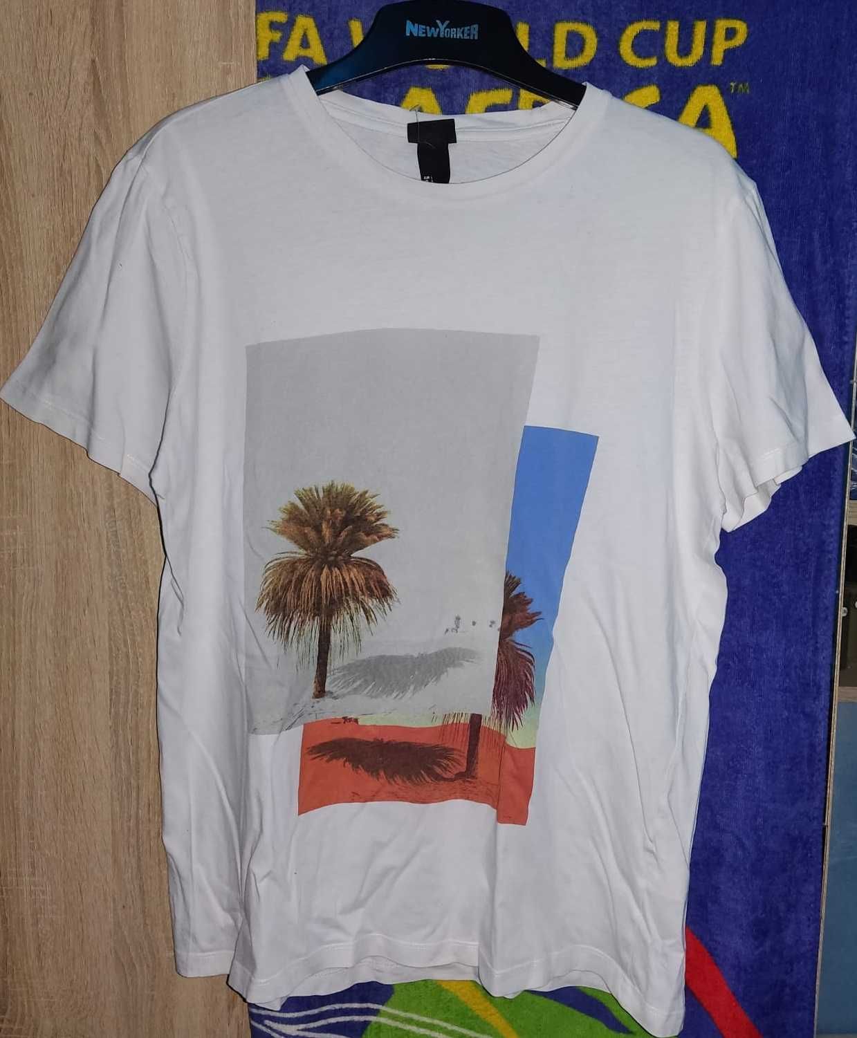 Tricou H&M pentru barbati/baieti 'Palm Tree' marimea L nou si ieftin