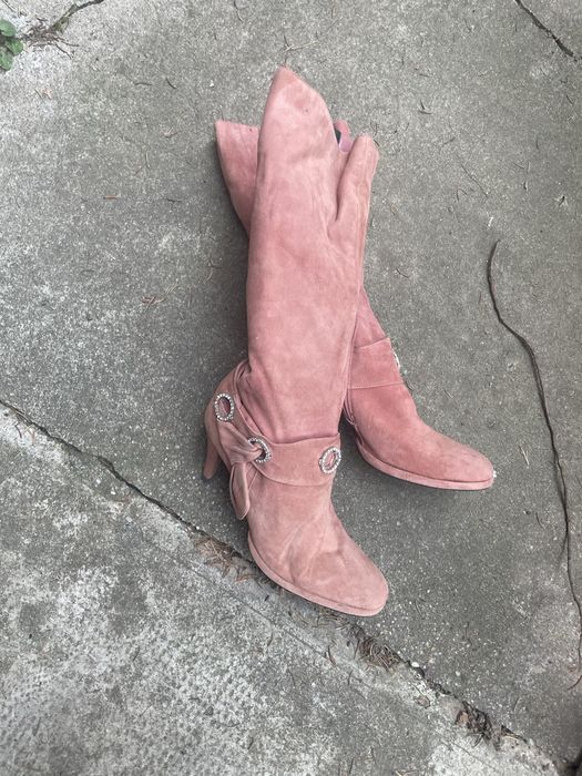 Cizme dama roz pudrat