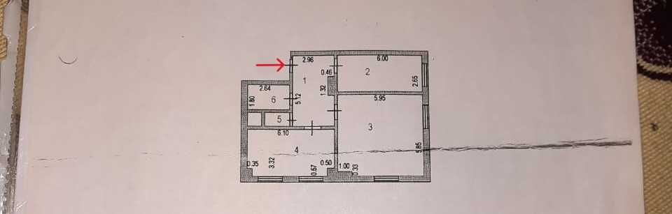 Продам 2-х ком. квартиру правый берег гр.3 Мурат