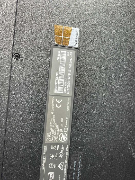 Laptop ASUS K541U i5-7200U 8GB RAM 256GB SSD Win 11 Intel HD Graphics