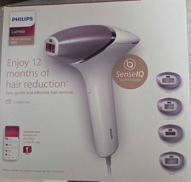 Фотоепилатор IPL Philips Lumea Seria 8000 BRI947/00, Сензор Smartskin
