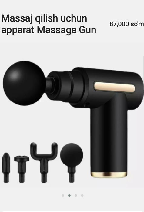 MASSAGE GUN massaj qilish uchun apparat.

"MASSAGE GUN "  ishdan charc