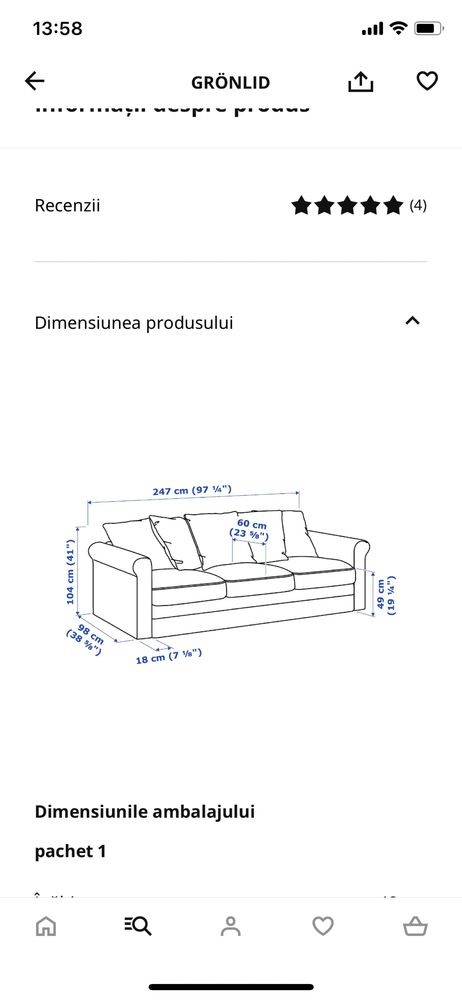 Canapea Ikea Gronlind