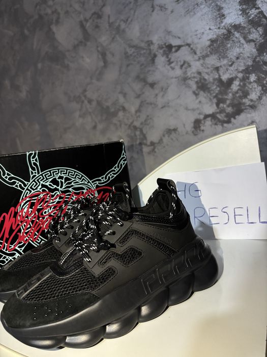Adidasi Versace Chain Reaction negri(CALITATE SUPERIOARA,MARIMEA 41)