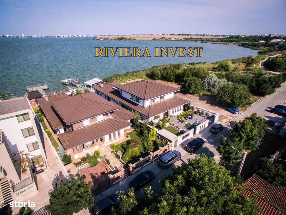 Ovidiu Sud-Vila de lux cu piscină și ponton situate pe malul lacului
