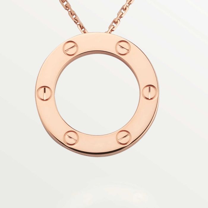 CARTIER Love Rose Gold Large Pendant Дамскo Колие