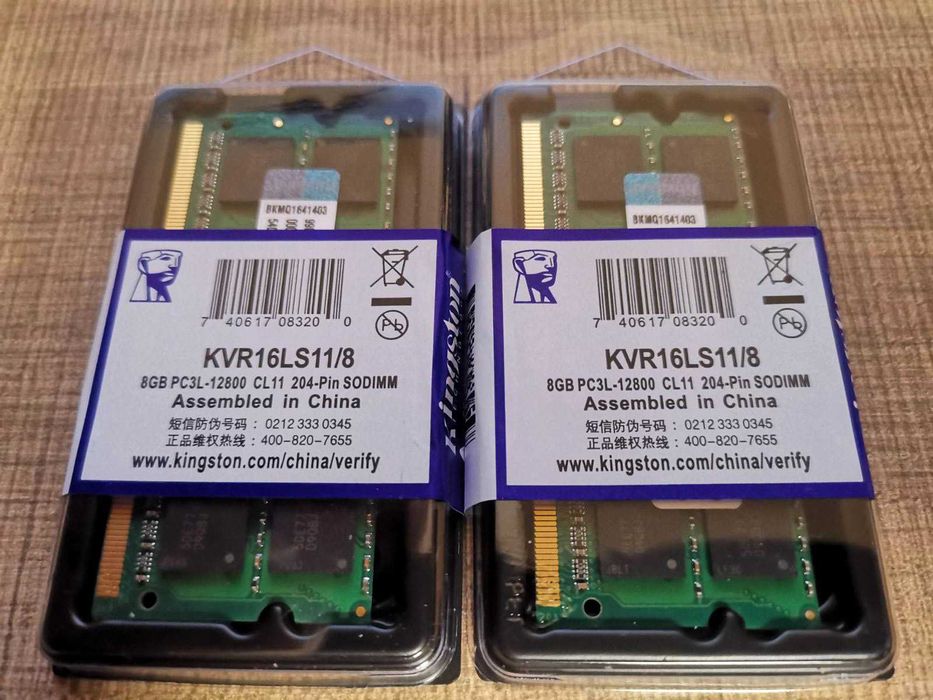 RAM SОDIMM памет Kingston 16Gb (2x 8Gb) DDR3L 1600Mhz CL11 1.35V